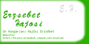 erzsebet hajosi business card